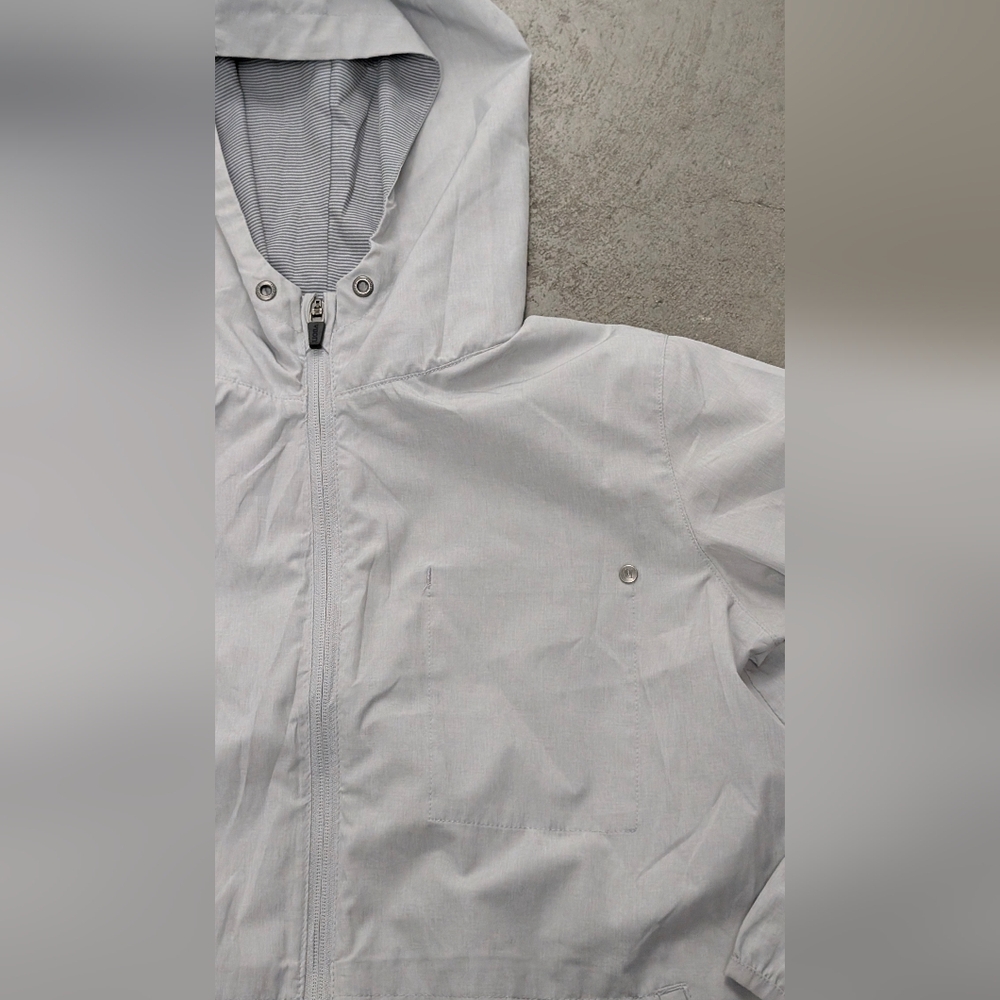 Vuori Men's Gray Hooded Jacket, Small